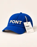 Șapcă PONT, Cobalt — detaliu de material și personalizare