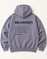 Hanorac RELAXNEȘTI, liliac ardezie — verso