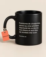 Cană DE LUNI..., negru — verso