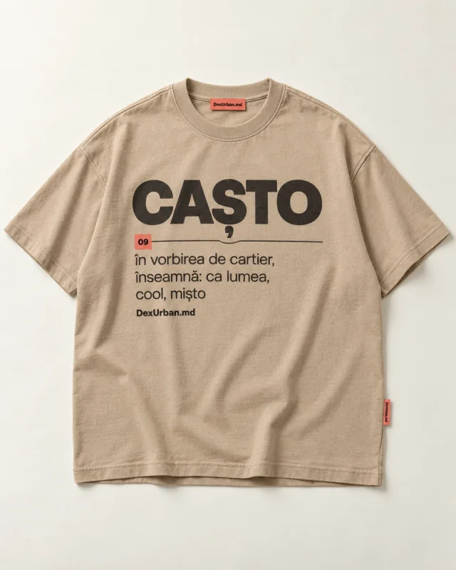 Tricou CAȘTO, nisip — vedere principală