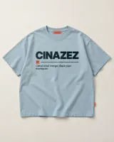 Tricou CINAZEZ, albastru glacial — vedere principală