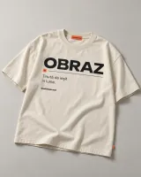 Tricou OBRAZ, ecru — vedere principală