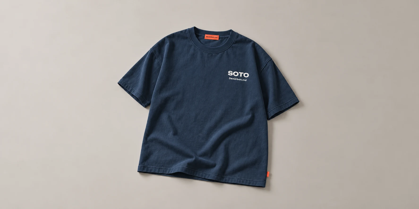 Tricou SOTO, albastru cerneală — vedere principală