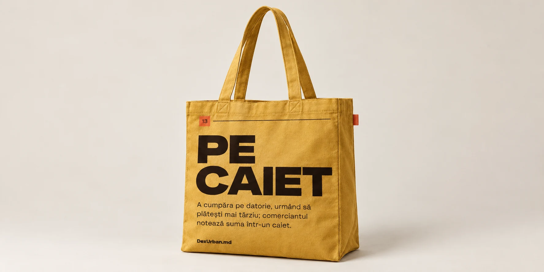 Torbă PE CAIET, Ocru — vedere principală